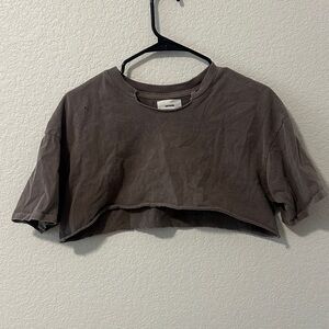 JOAH BROWN Cropped Boxy T-Shirt - Brown